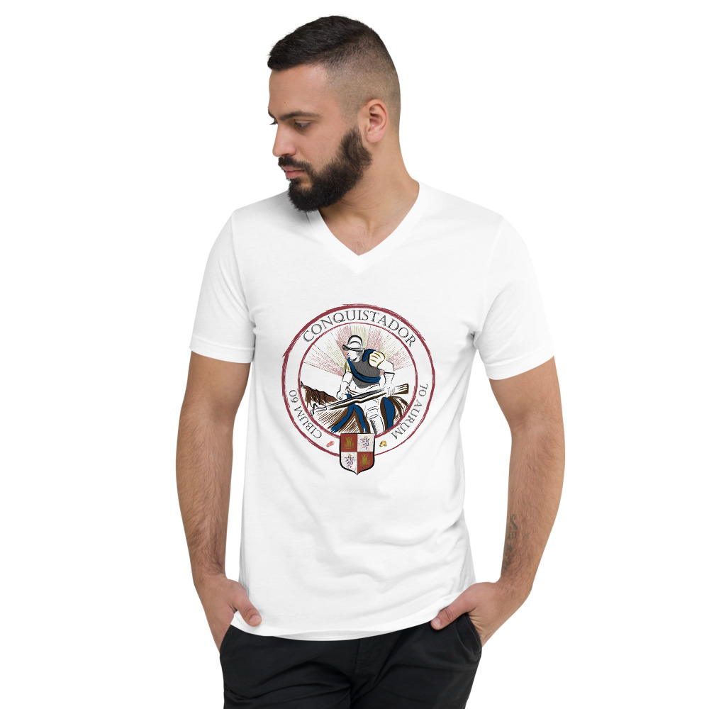 AOE Conquistador español unisex Short Sleeve V-Neck T-Shirt