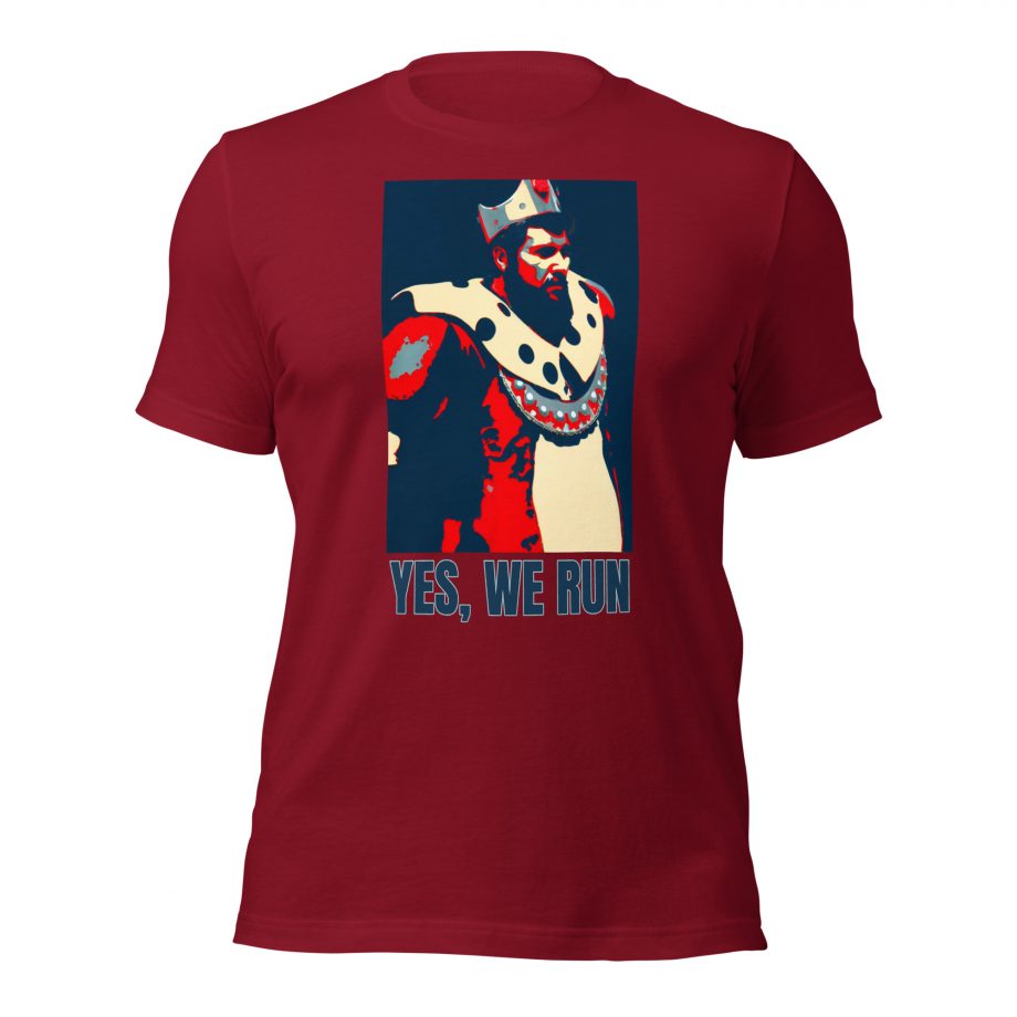 AOE King "Yes, we run" - Unisex t-shirt