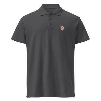 AOE Burgundians Shield – Embroidered pique polo shirt