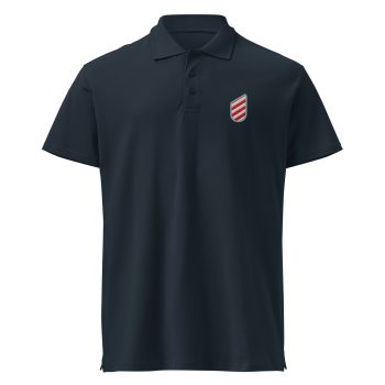 AOE Magyar Shield – Embroidered pique polo shirt