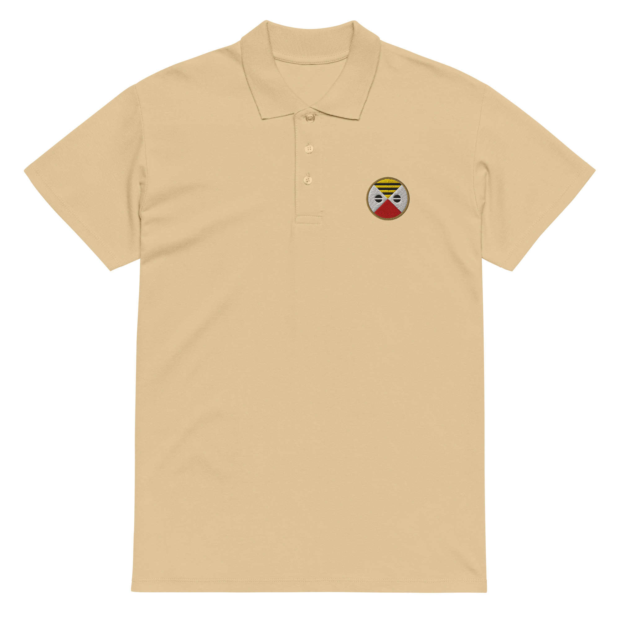 AOE Mali Shield – Embroidered pique polo shirt AOE Mali Shield – Embroidered pique polo shirt